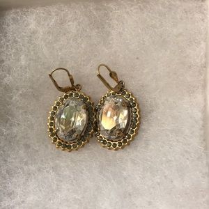 Drop earrings , La Vie clear Swarovski crystals